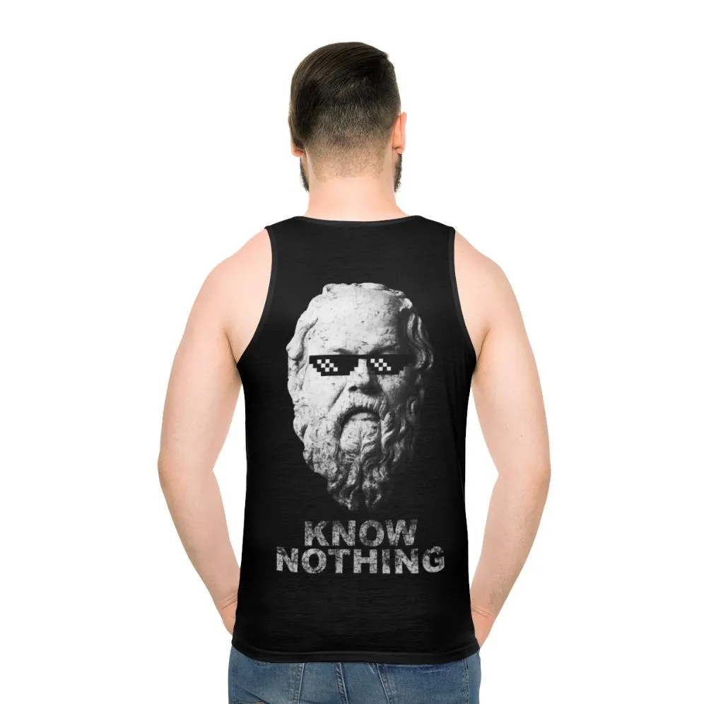 "Know Nothing" Unisex Tank Top for Critical Thinkers