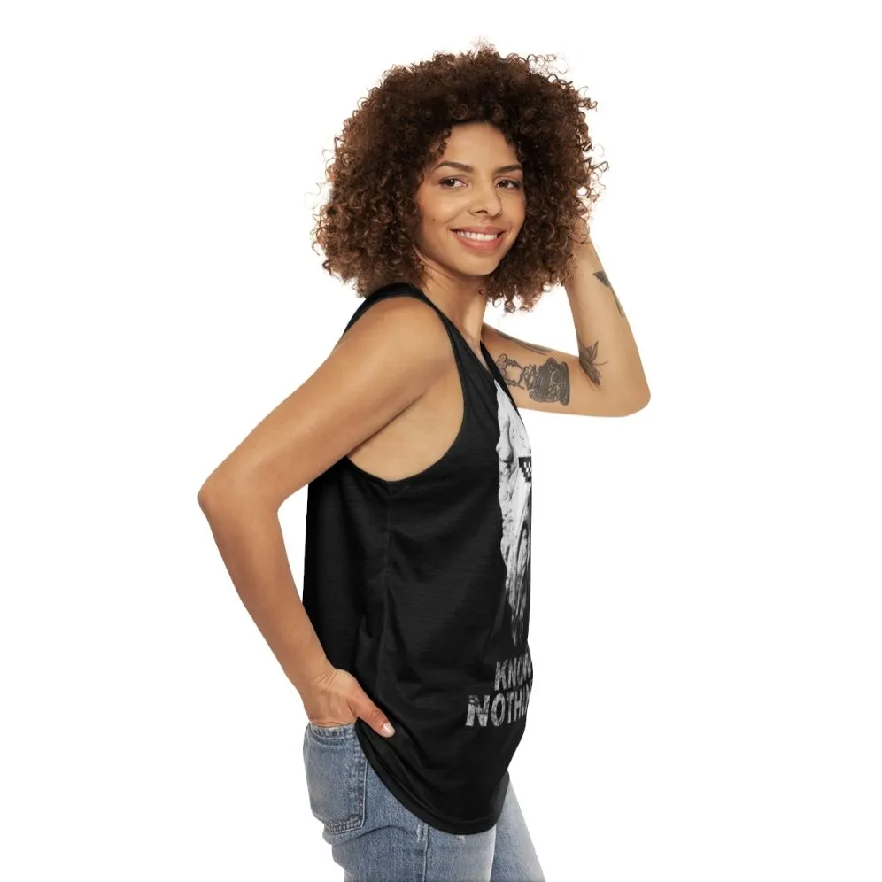 "Know Nothing" Unisex Tank Top for Critical Thinkers