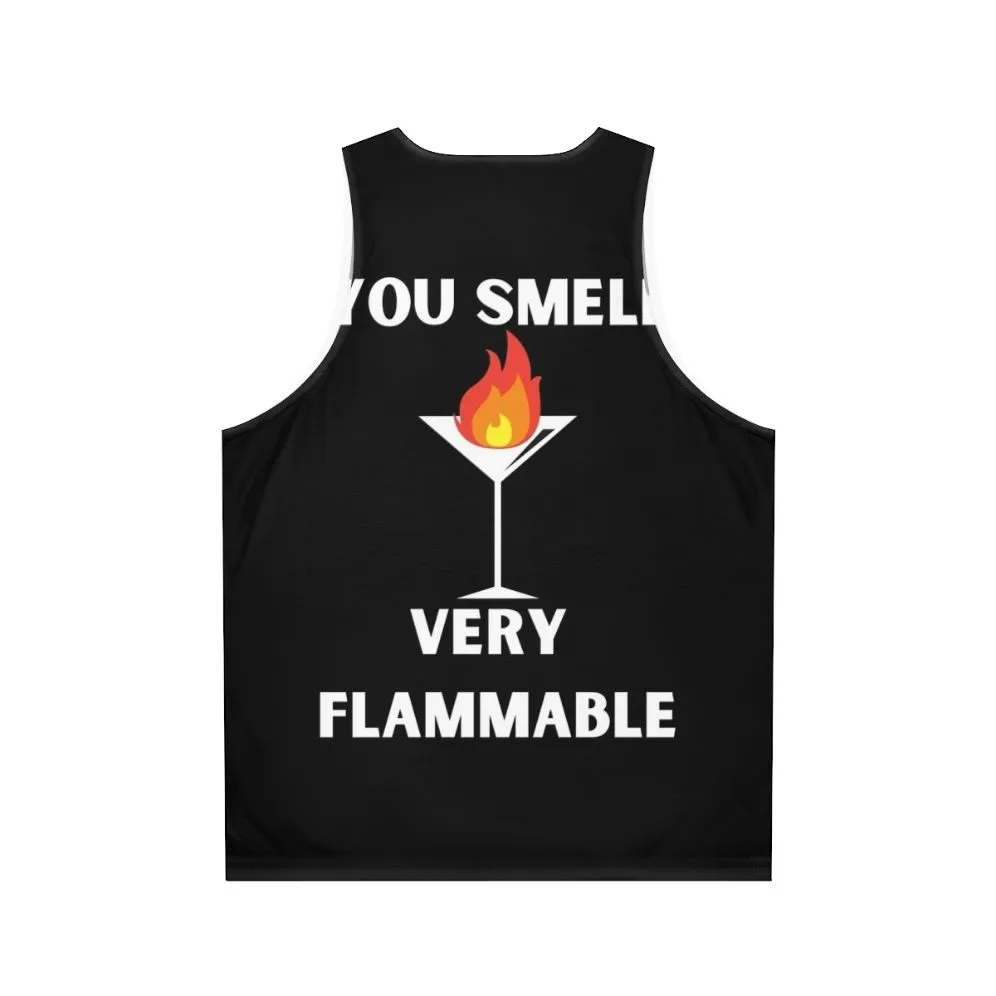 "You Smell Very Flammable" David Rose Schitt's Creek Quotes Unisex Tank Top