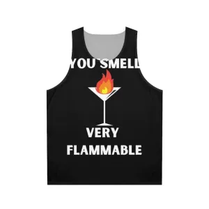 "You Smell Very Flammable" David Rose Schitt's Creek Quotes Unisex Tank Top