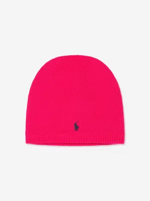 Ralph Lauren Girls Logo Beanie Hat