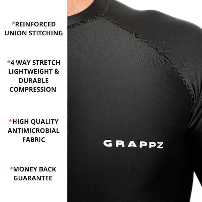 Rashguard - Long Sleeve Athletic Compression Shirt - Base layer - By Grappz