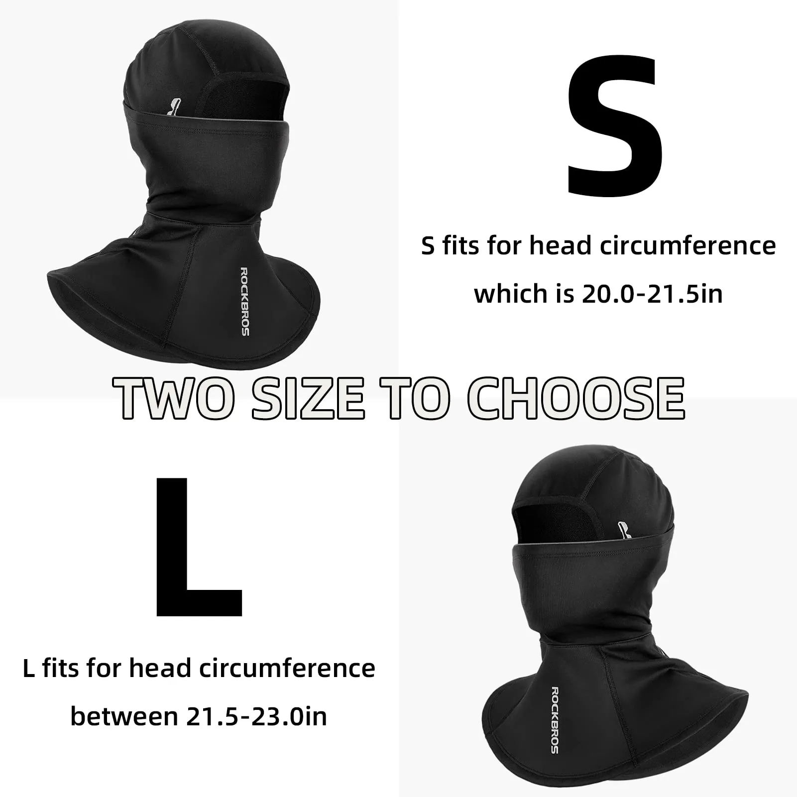 ROCKBROS Windproof Ski Mask for Men, Breathable Motorcycle Mask