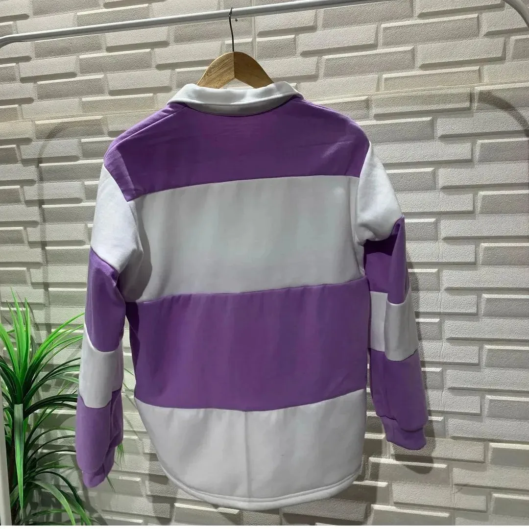 Rugby Collar Sweatshirt For Mens