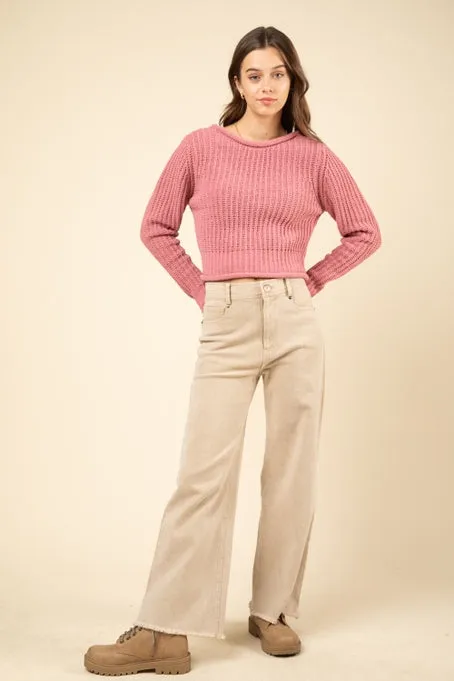 Scarlett Soft Knit Sweater Pink