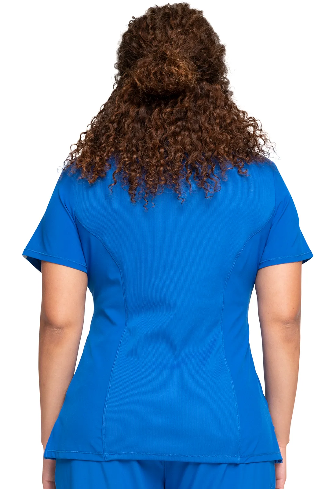 Scrub Top - Cherokee Infinity Women's Mock Wrap Top - Royal, 2625A