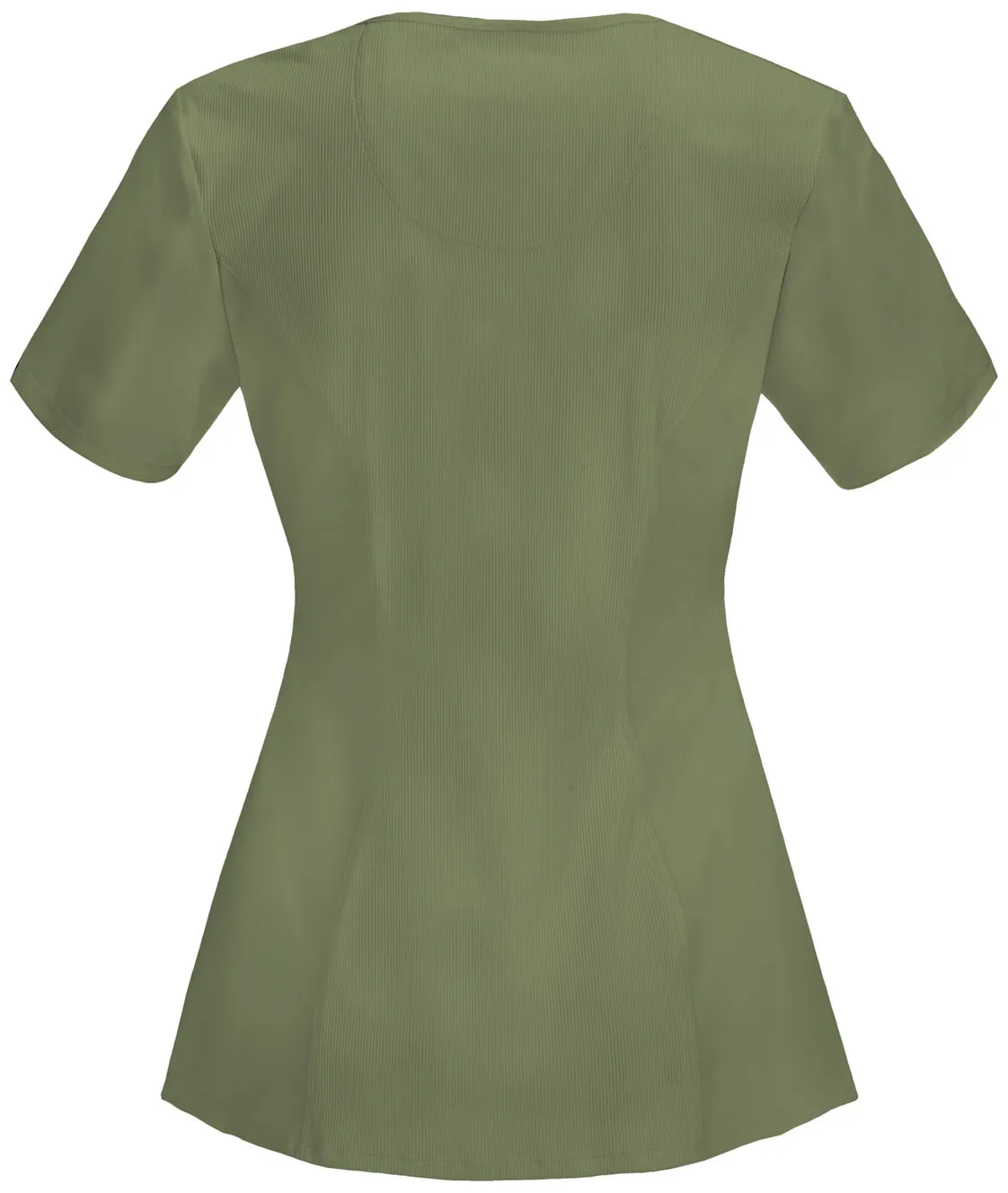 Scrub Top - Cherokee Infinity Women's Round Neck Top - Olive, 2624A