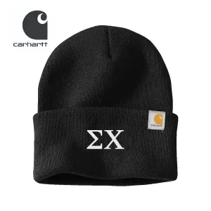 Sigma Chi Black Carhartt Beanie