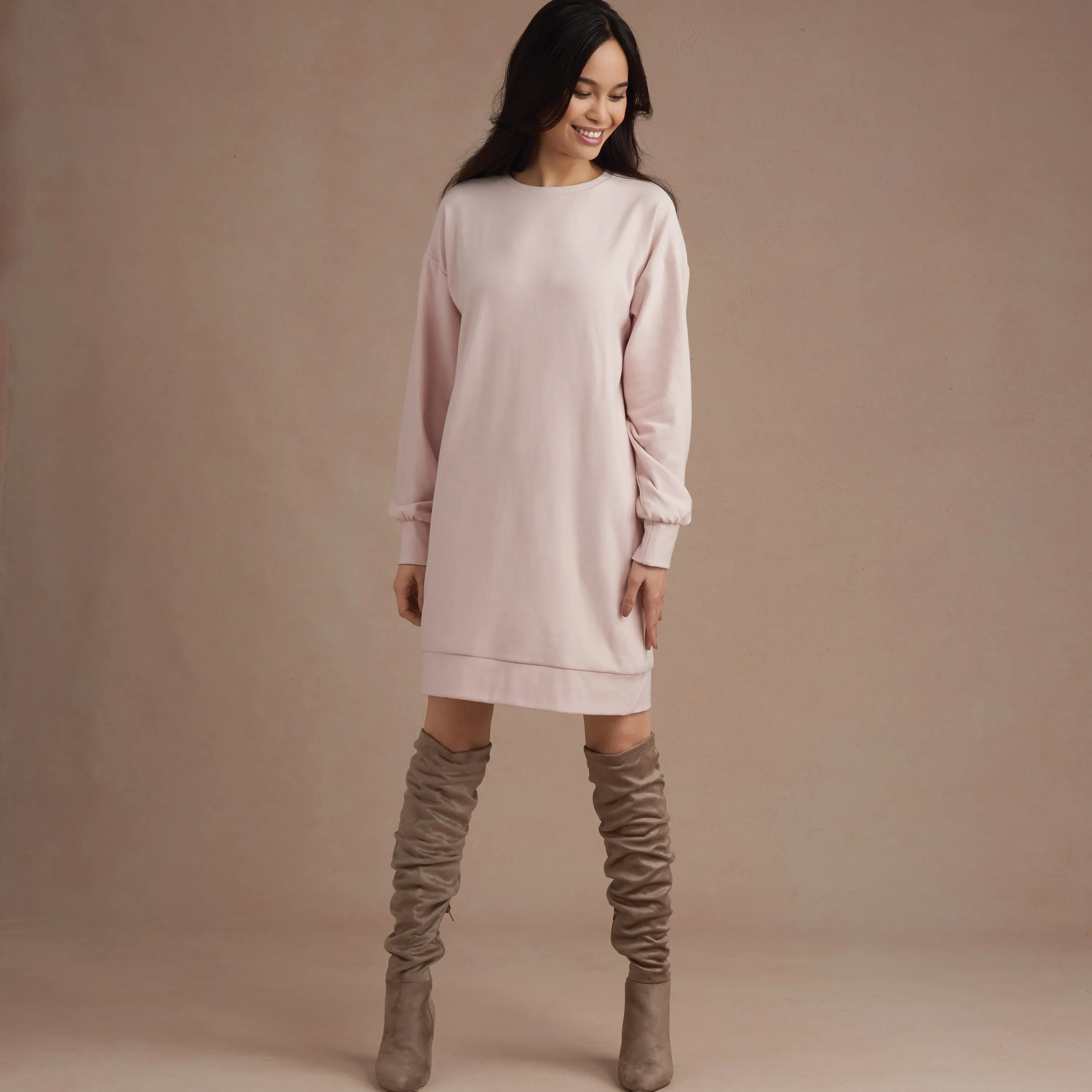 Simplicity Pattern 8947 Misses' Knit Sweatshirt Mini Dresses