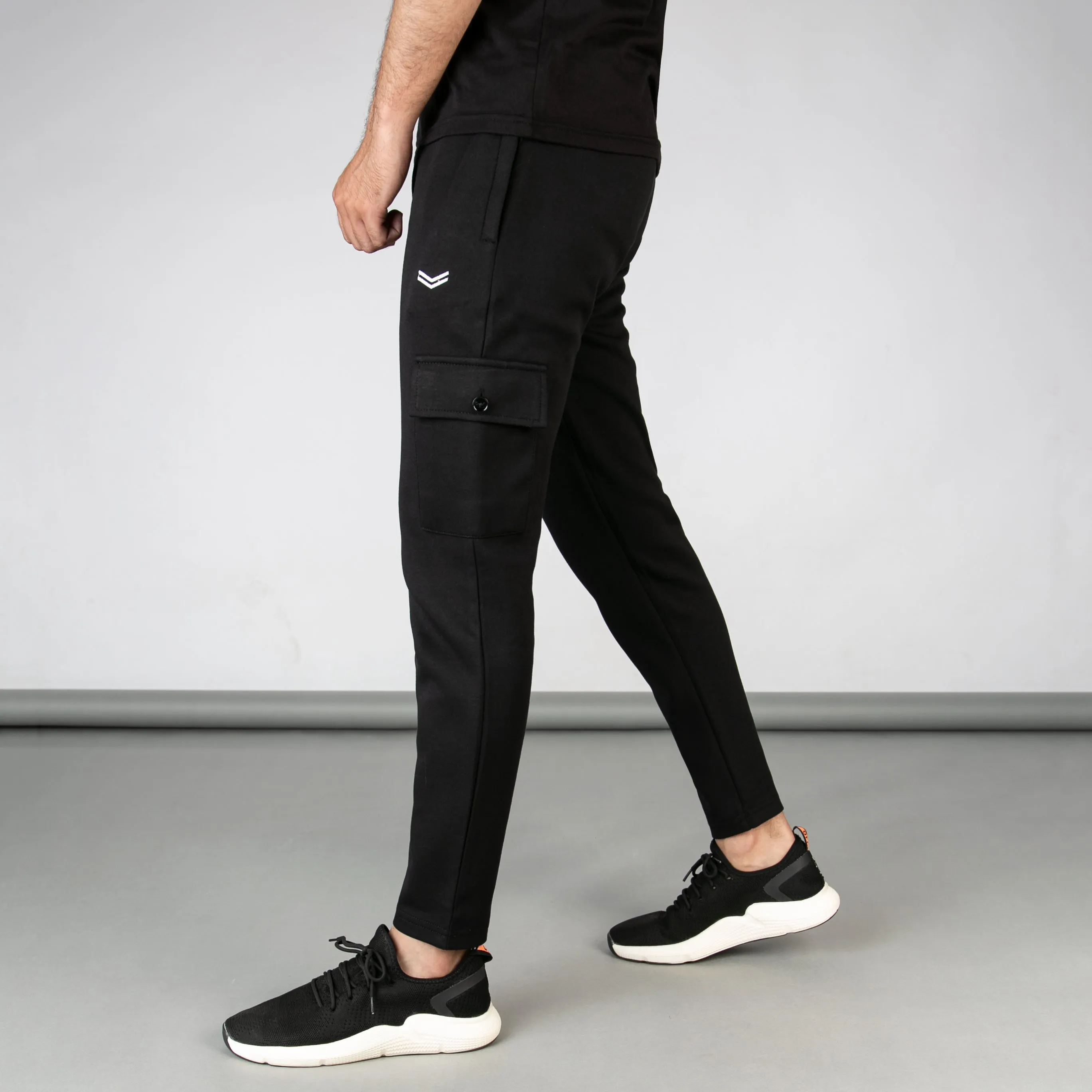 Solid Black Cargo Bottoms