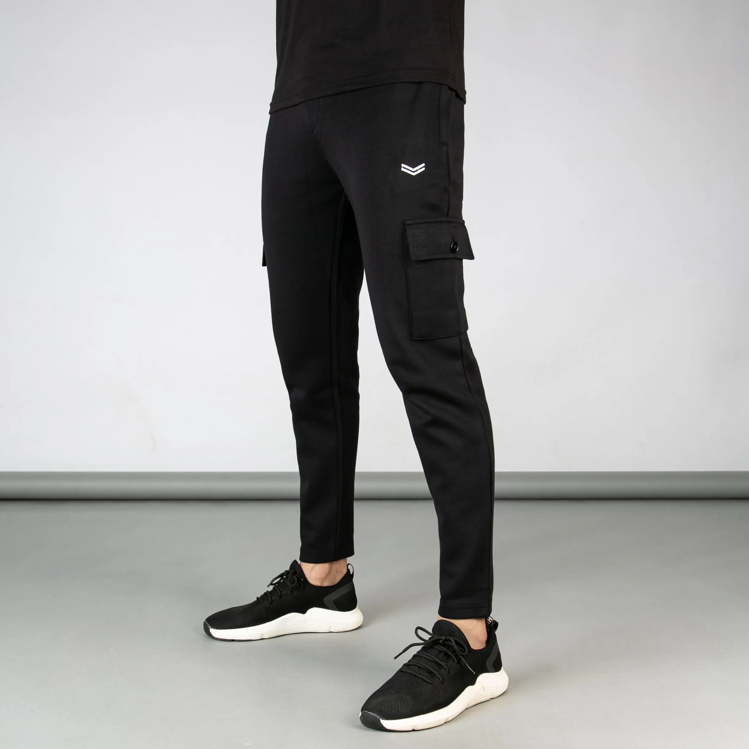 Solid Black Cargo Bottoms