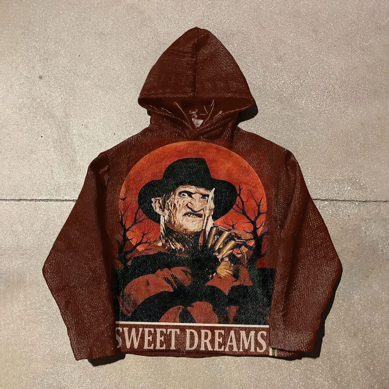 Statement Print Vintage Tapestry Hoodie