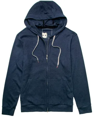 Steel Blue Zip Hoodie