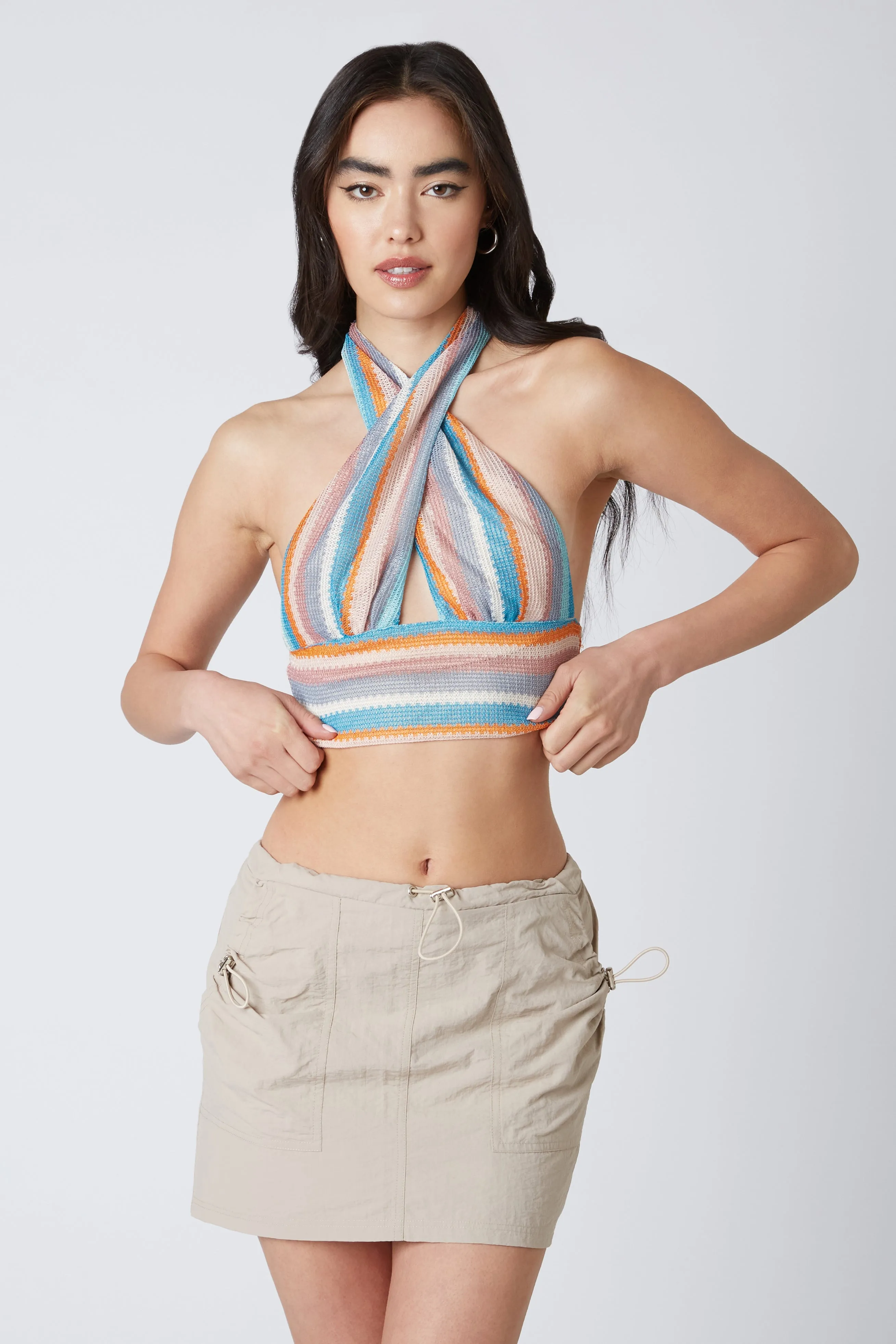 Striped Halter Top