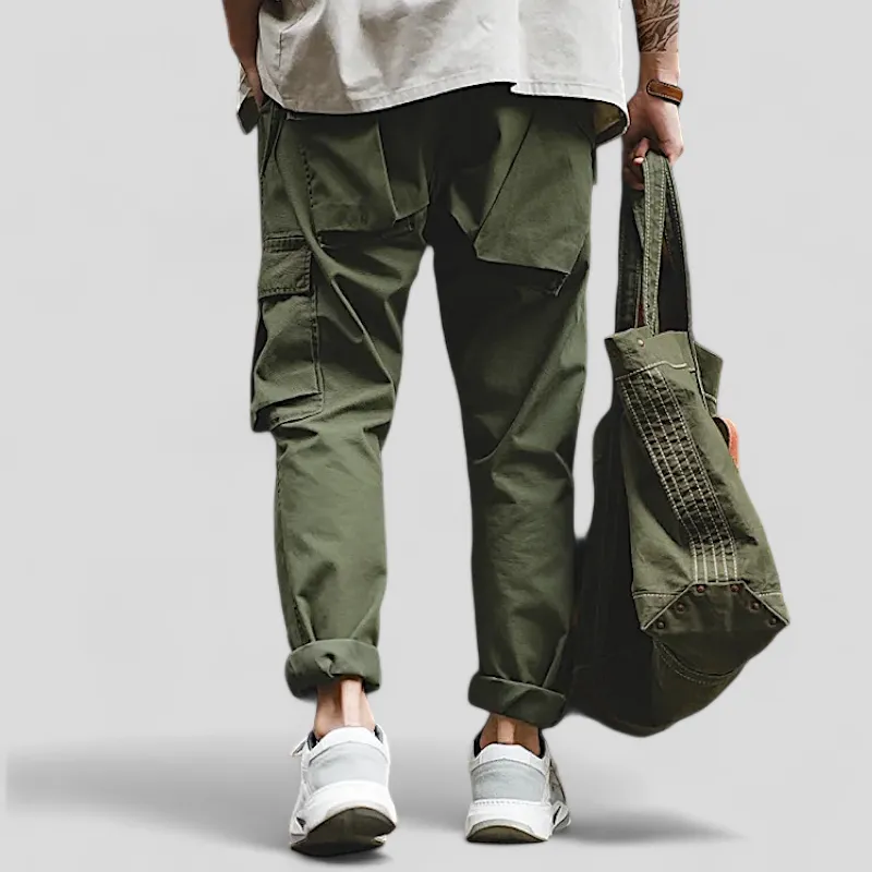 Tactical cotton canvas cargo pants