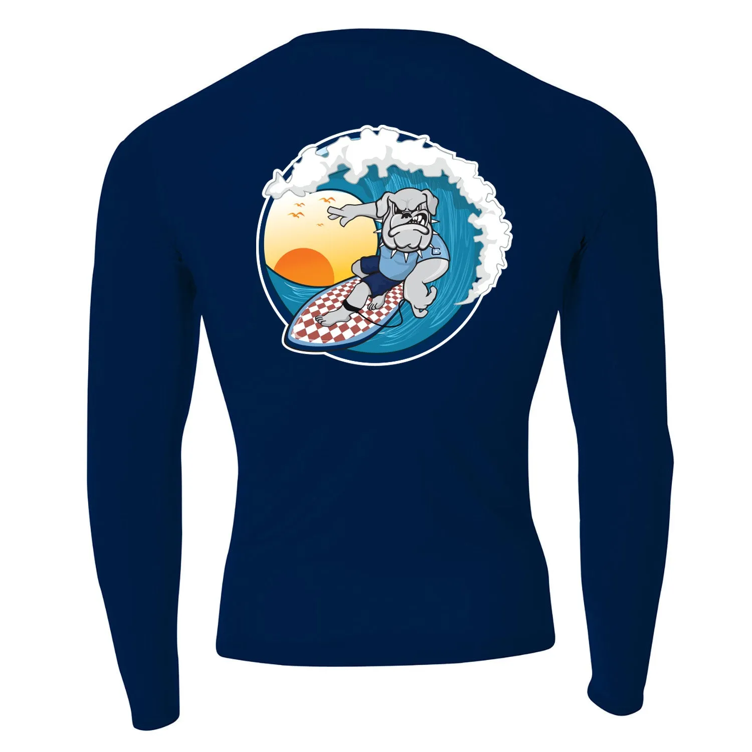 The Citadel, Club Sports - Surfing Team, A4 Adult Polyester Spandex Long Sleeve Compression T-Shirt