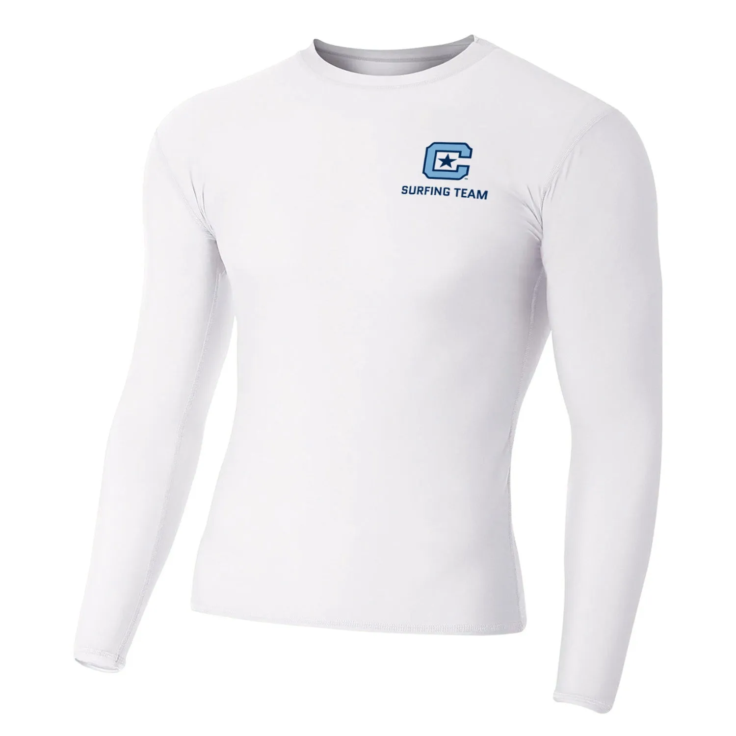 The Citadel, Club Sports - Surfing Team, A4 Adult Polyester Spandex Long Sleeve Compression T-Shirt