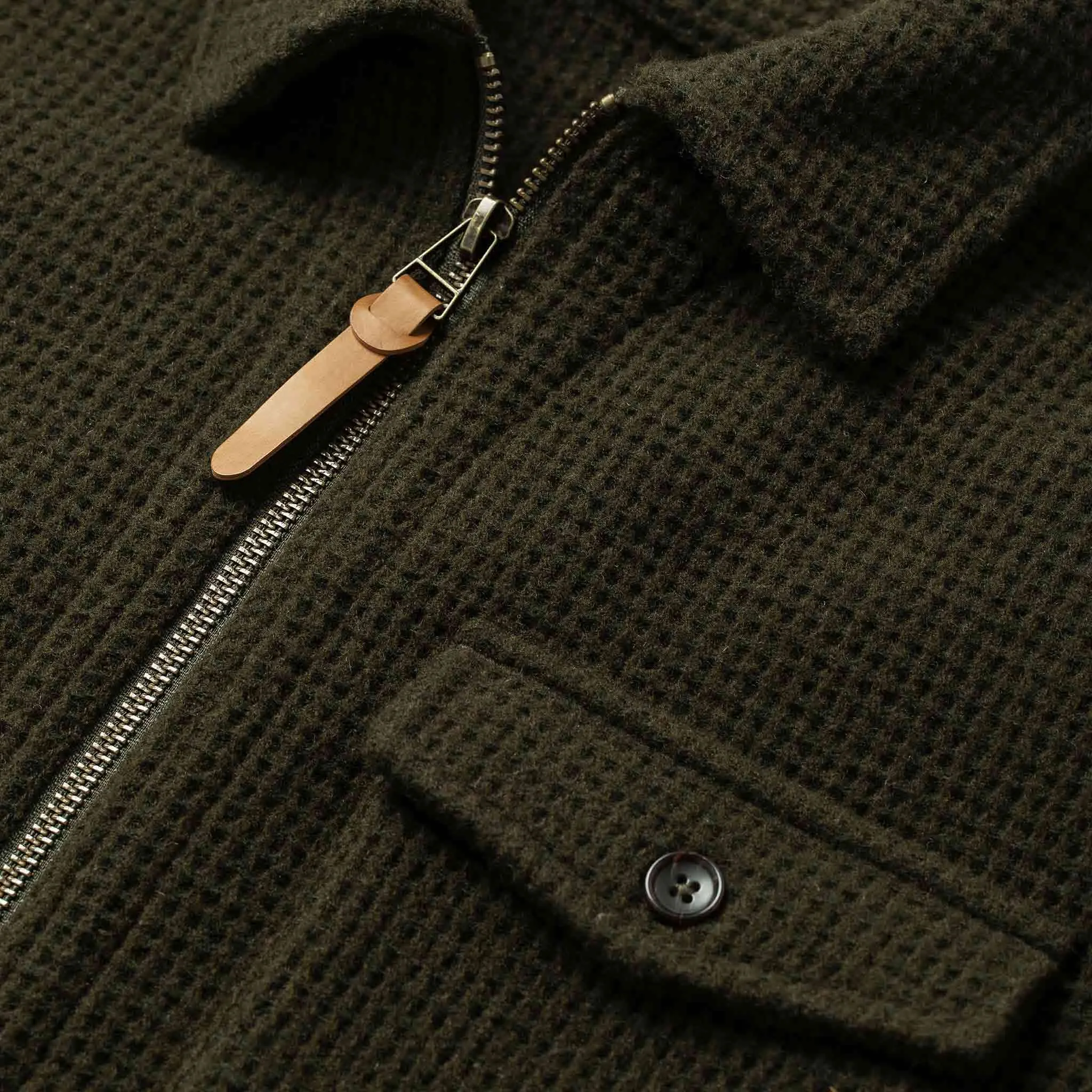 The Coit Jacket in Olive Waffle