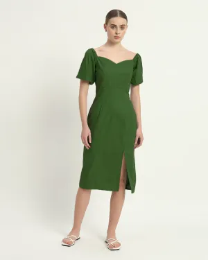 The Erwin Emerald Cotton Dress