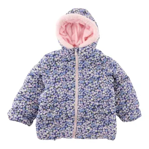 Toddler Girl's Printed Puffer Jacket