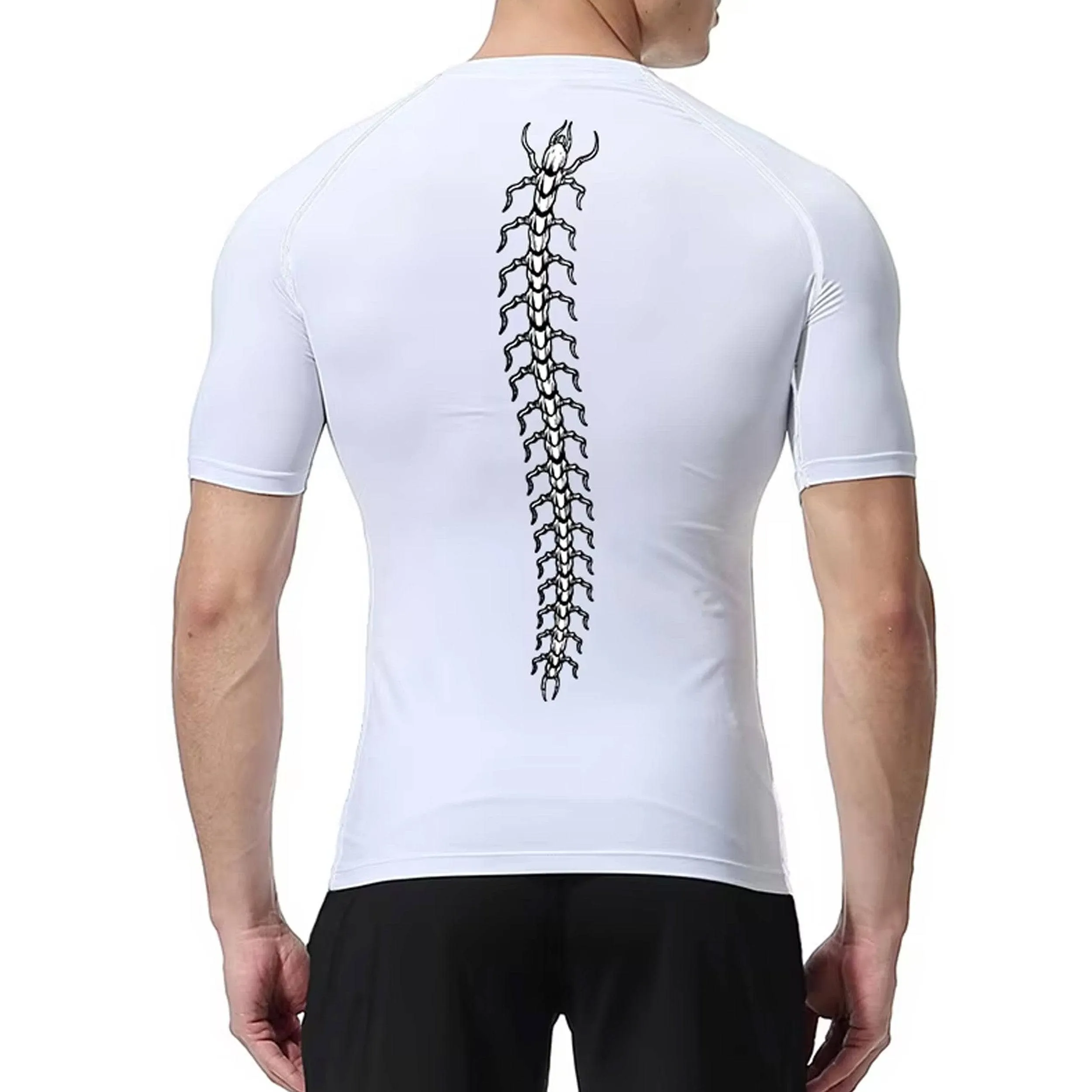 Toxic Crawler White Compression Shirt