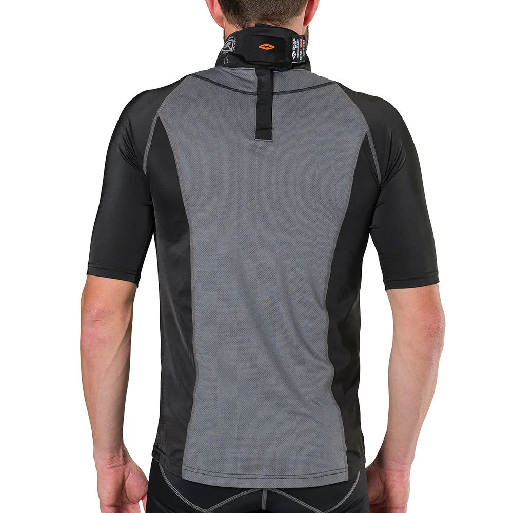 Ultra Compression Hockey Short Sleeve Shirt With Integrated Neck Guard