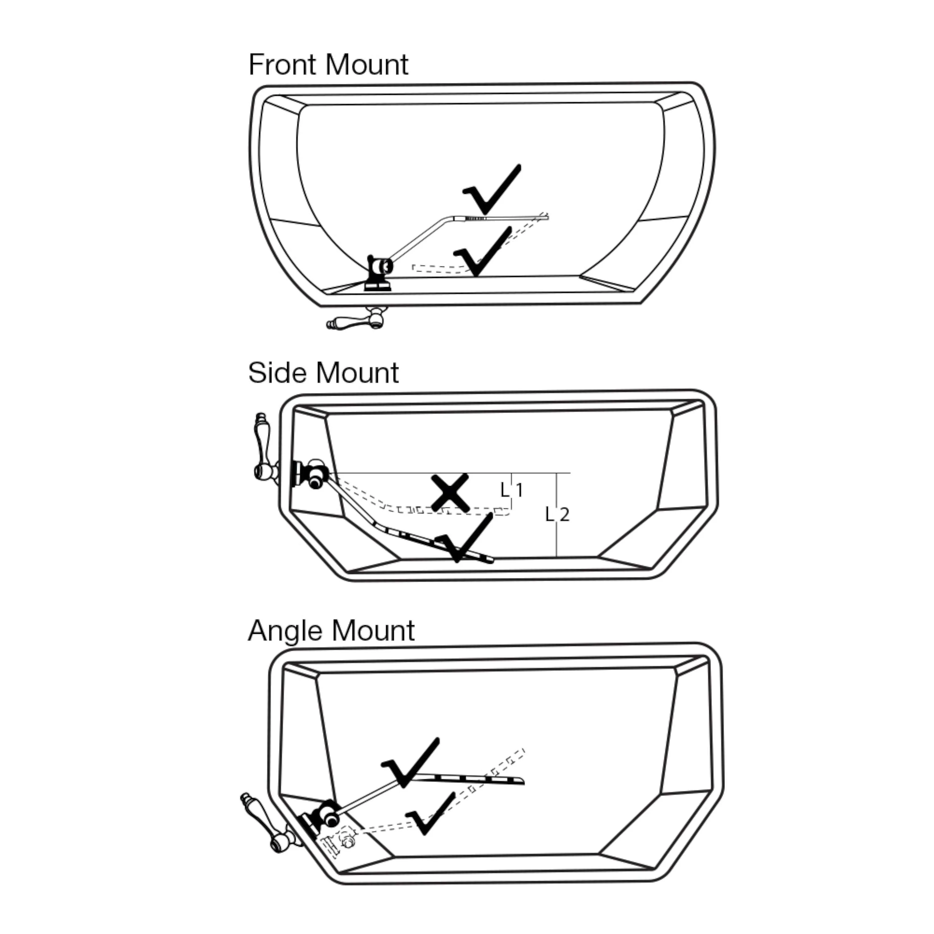 Universal Toilet Flush Replacement Handle (Chrome Finish)