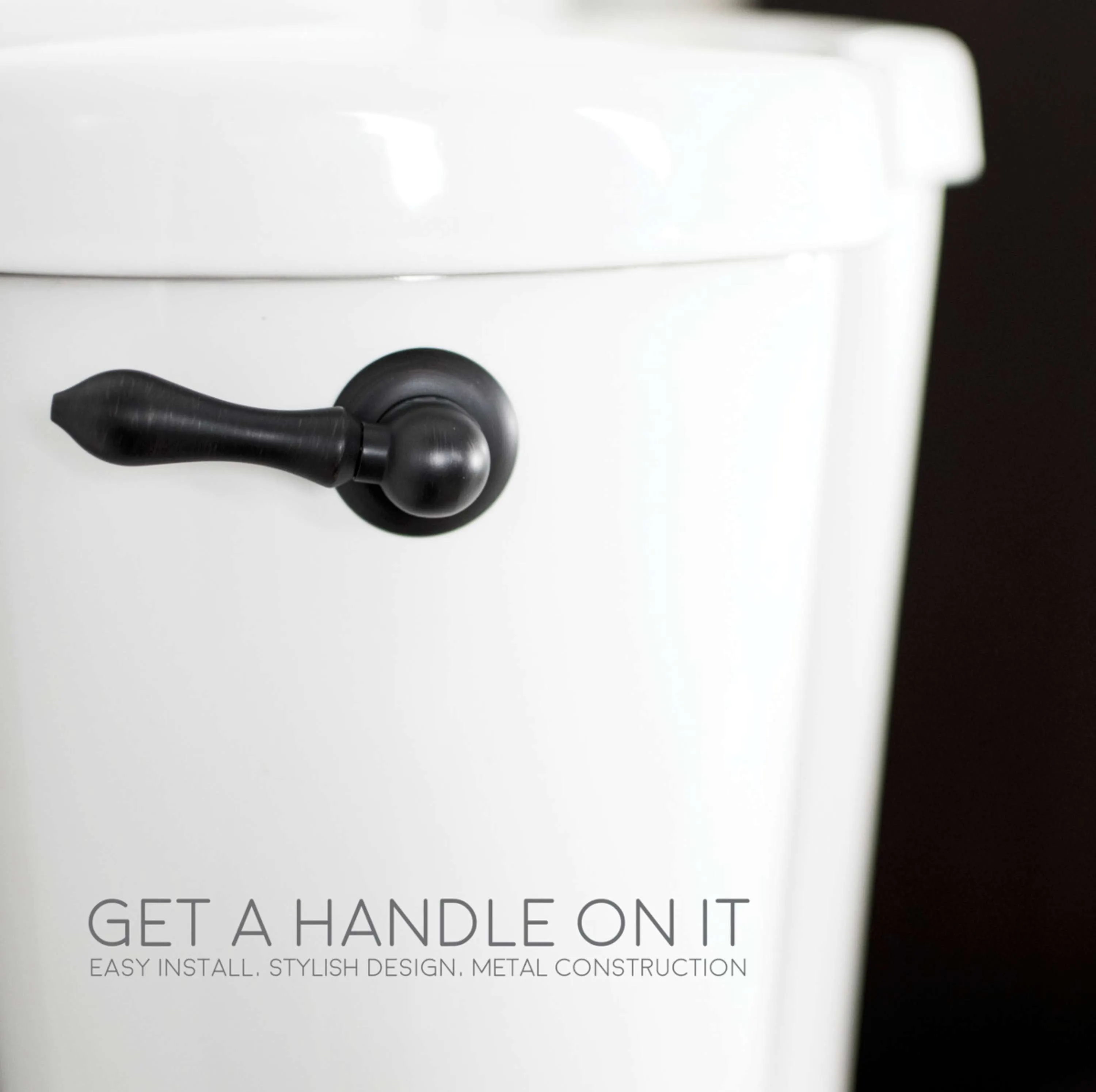 Universal Toilet Flush Replacement Handle (Oil-Rubbed Bronze Finish)