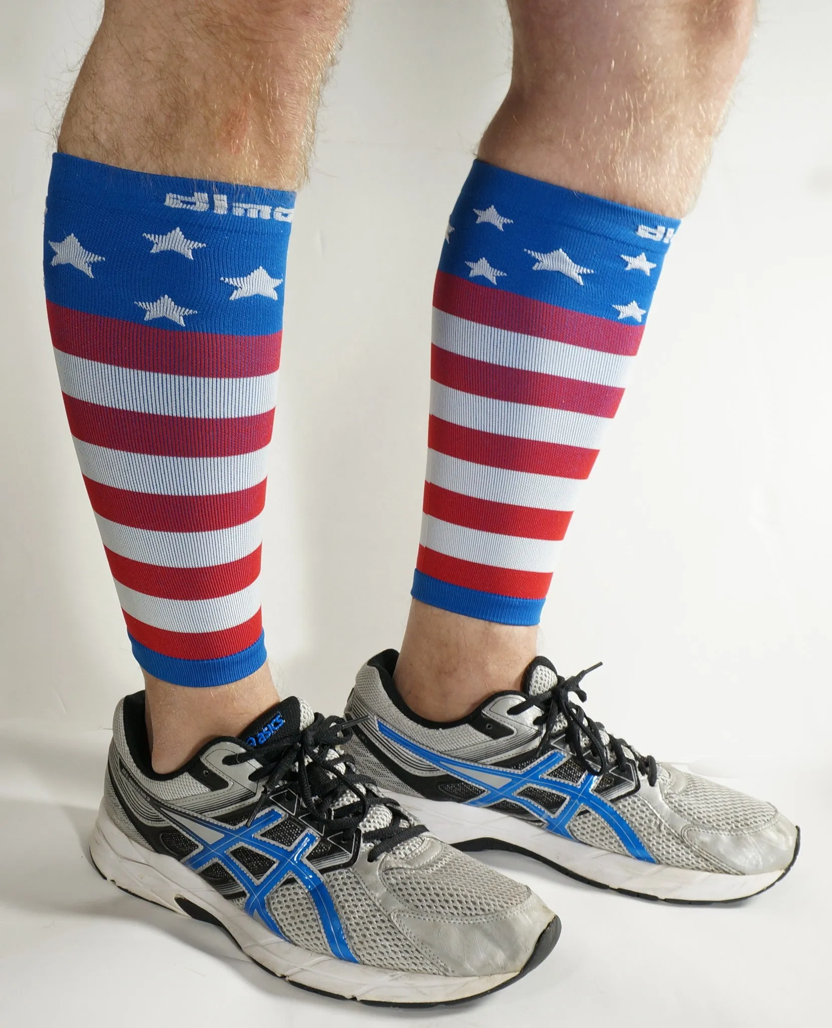 USA Flag Graduated Calf Compression Sleeves Calf Support Footless Socks