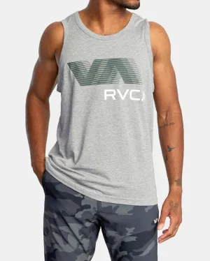 VA RVCA Blur Performance Tank Top - Athletic Heather