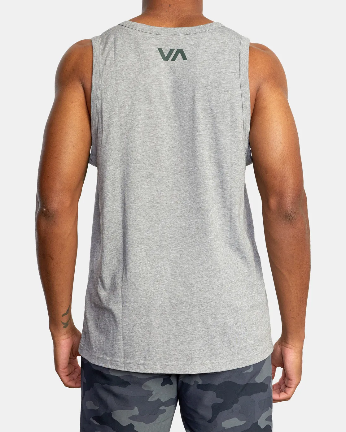 VA RVCA Blur Performance Tank Top - Athletic Heather