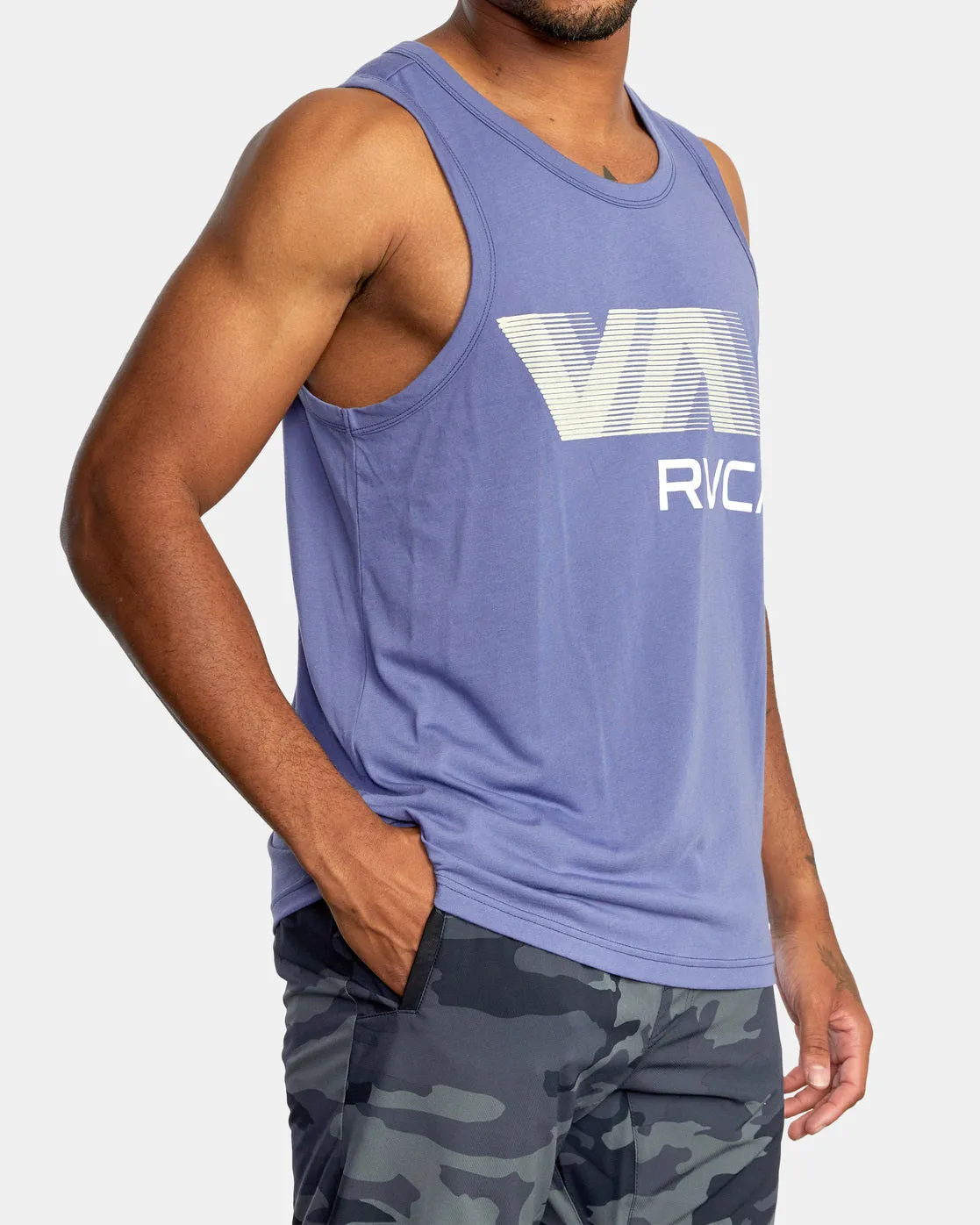 VA RVCA Blur Performance Tank Top - Imperial