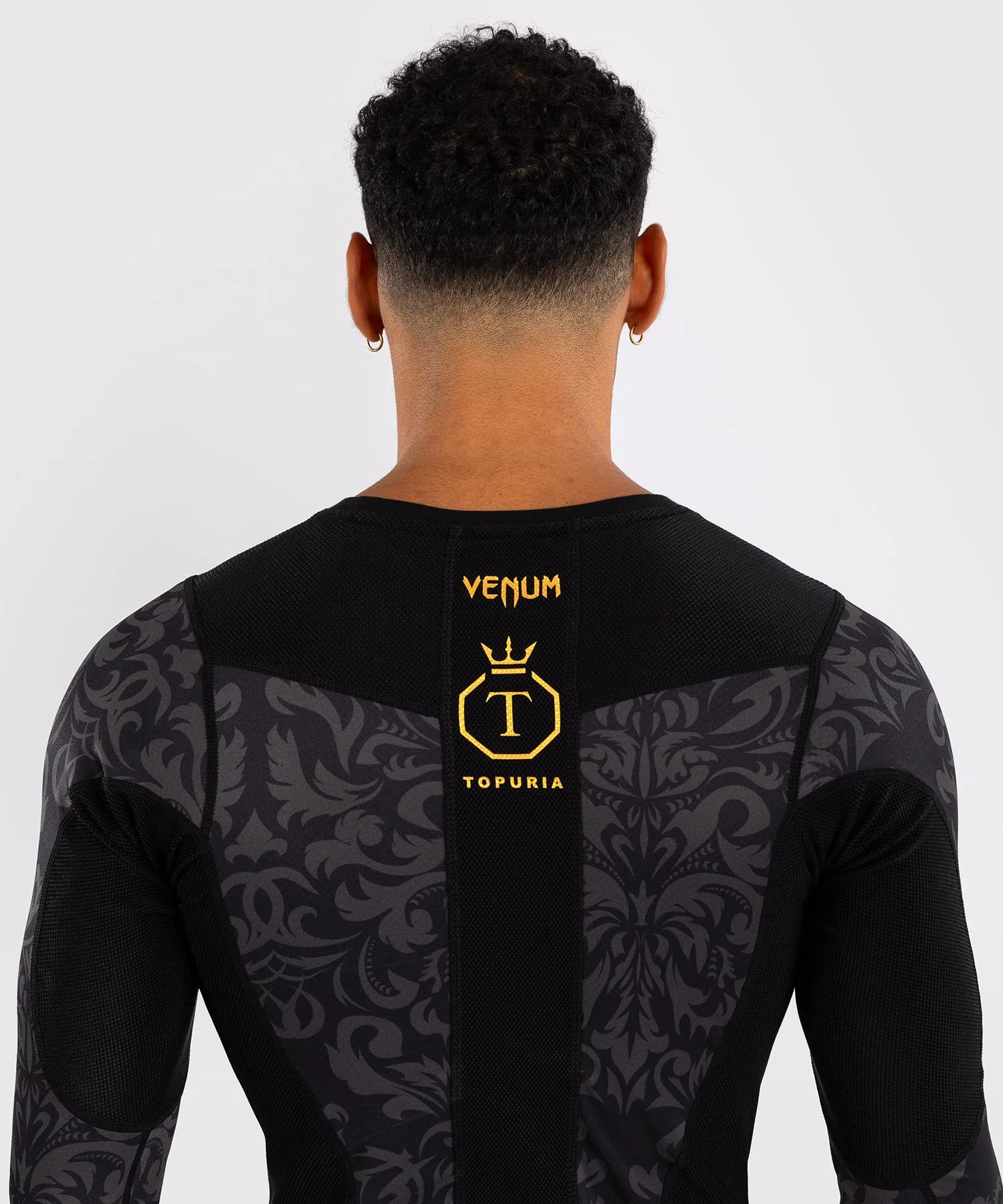 Venum x Ilia Topuria Unmatched Long Sleeve Rashguard - Black/Gold