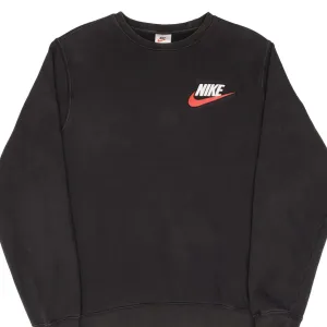 VINTAGE NIKE X SUPREME FW18 BLACK CREWNECK SWEATSHIRT SIZE MEDIUM