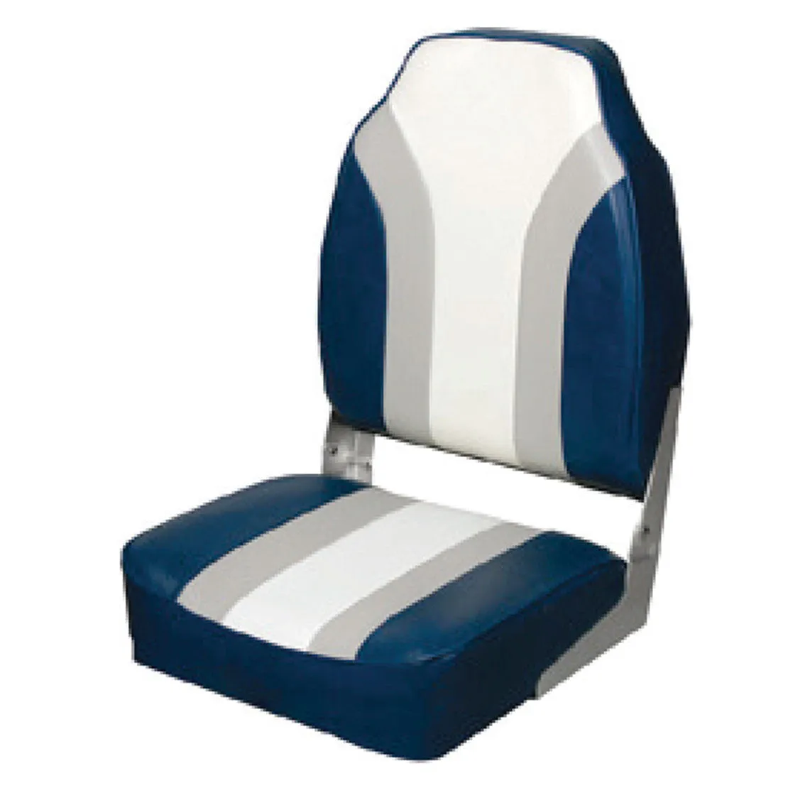 Waveline Highback Folding Seat Grey/Blue/White -In Stock