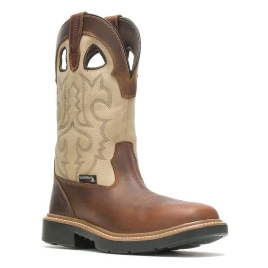 Wolverine Mens - 10" Rancher EH Waterproof Durashock - Square Steel Toe