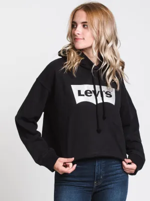 WOMENS GRAPHIC RAW CUT PULLOVER HOODIE - CLEARANCE