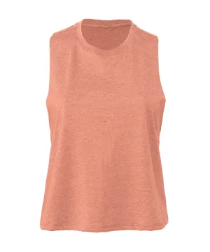 Womens racerback cropped tank | Heather Sunset