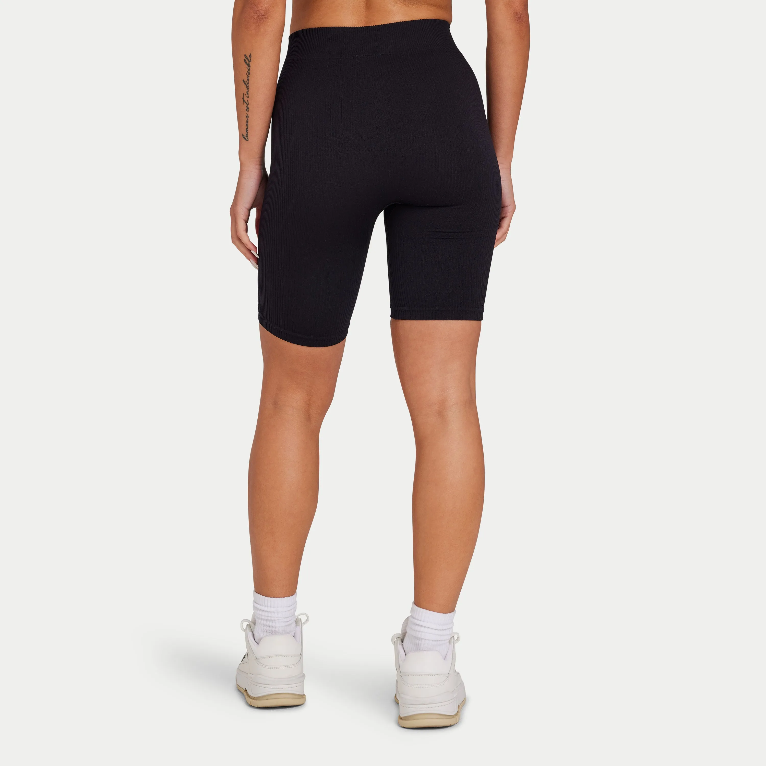 Womens Ribbed Base Short - Black