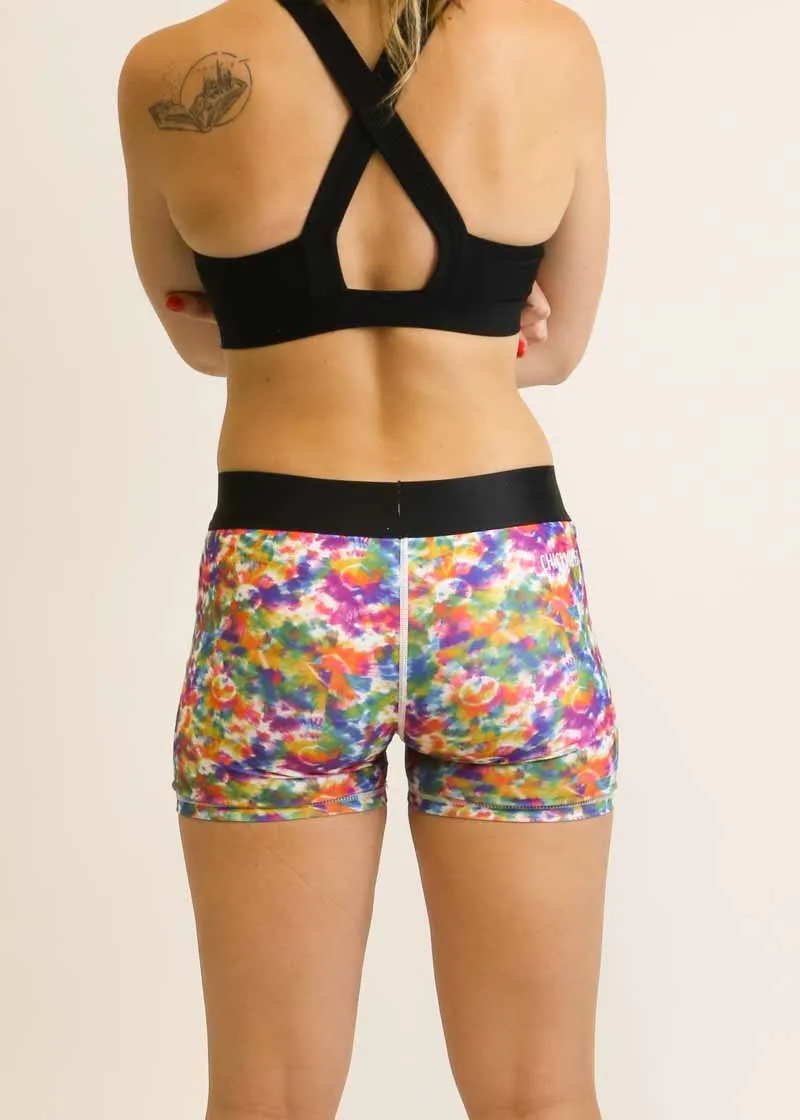 Women's Tie-Dye 3" Race Compression Shorts