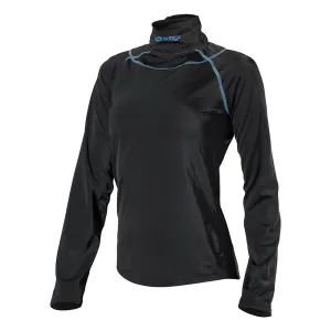 Women's Ultra Compression Hockey Long Sleeve Shirt With Integrated Neck Guard