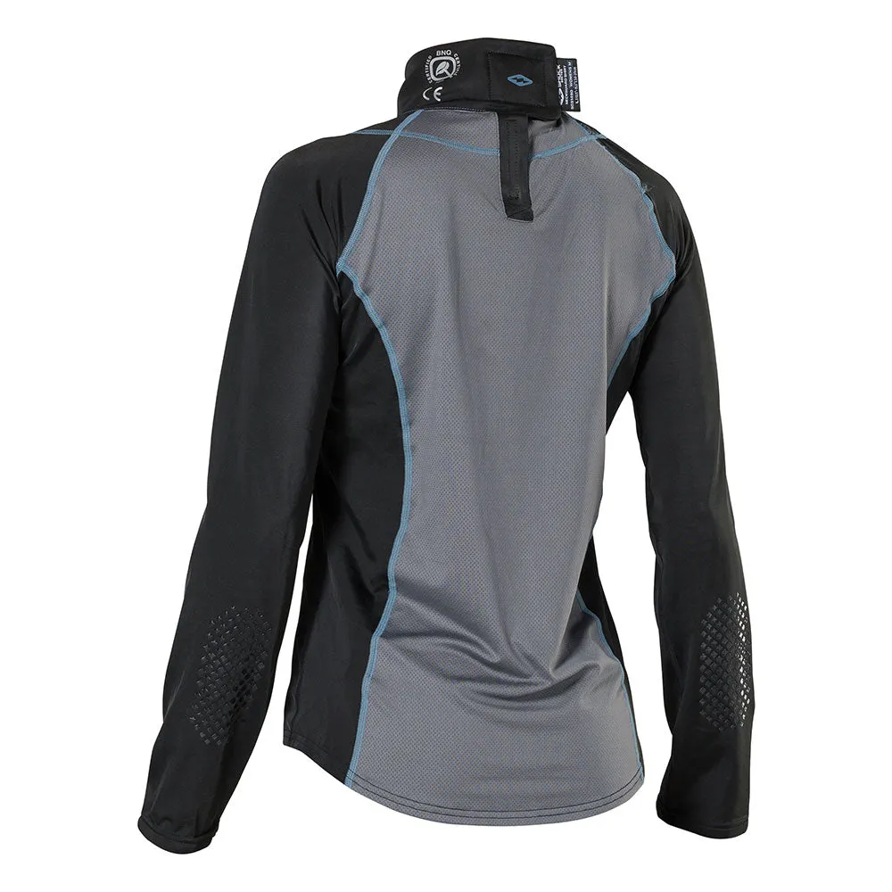 Women's Ultra Compression Hockey Long Sleeve Shirt With Integrated Neck Guard