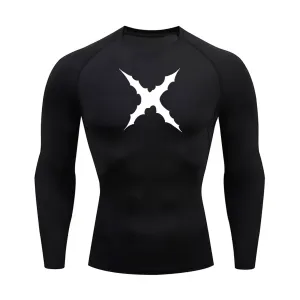 X-Thorn Long Sleeve Black Compression Shirt