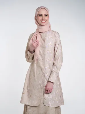 ZARY ASYMMETRIC TUNIC TAUPE