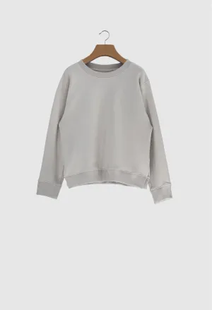 ZHI - Oversized Cotton Sweater in Grey